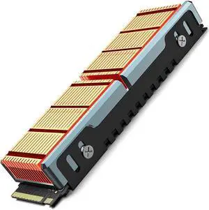 JEYI M.2 HeatSink, Heavy Duty Aluminum Convective Heat Sink, Passive Heat Sinks with Fins, FinsCold iGlacier8 (35 Decrease Max)