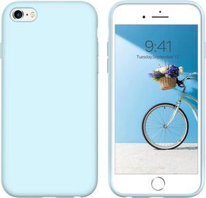 Design for iPhone 6S Plus  6 Plus Case 55 Inch Not for iPhone 6 or iPhone 6S Slim Liquid Silicone Soft Gel Rubber Cover Shockproof Protective Cute Girls Women Phone Cases Cover Fog Blue