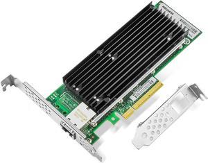 10Gb PCI-E NIC Network Card, Single Copper RJ45 Port, Intel X540 Controller, PCI Express Ethernet LAN Adapter for Windows Server/Windows/Linux/ESX, Compare to Intel X540-T1