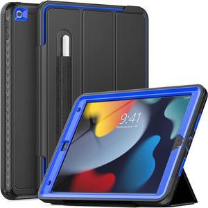 iPad 7th/8th/9th Generation Case, iPad 10.2 inch Case 2019/2020/2021,  Heavy Duty Shockproof Protection Folio Stand Case with Smart Cover Pencil Holder for 10.2'' iPad 7/8/9