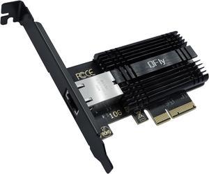 10Gb PCI-e Network Card, PCIe to 10 Gigabit Ethernet Adapter,Marvell AQtion AQC113C Controller,10G Base-T RJ45 Port NIC Card,Support Windows10/11/Server