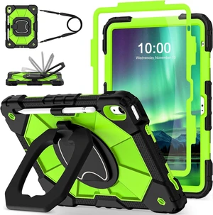 Case for iPad (A16) 11th 2025 (11-inch) /iPad 10th Generation 2022(10.9 inch),Military Grade Shockproof Cover for i Pad 11/10 Gen with Rotating Stand Screen Protector Pencil Holder,Black Green Case for iPad (A16) 11th 2025 (11-inch) /iPad 10th Generation 2022(10.9 inch),Military Grade Shockproof Cover for i Pad 11/10 Gen with Rotating Stand Screen Protector Pencil Holder,Black Green