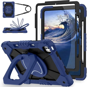 Case for iPad Pro 13 Inch M5 2025/M4 2024 (7th Gen) with Screen Protector/360° Rotating Stand/Pencil Holder,Military Grade Shockproof iPad Case 13 Inch iPad Pro M5/M4,Navy Black Case for iPad Pro 13 Inch M5 2025/M4 2024 (7th Gen) with Screen Protector/360° Rotating Stand/Pencil Holder,Military Grade Shockproof iPad Case 13 Inch iPad Pro M5/M4,Navy Black