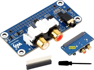 PCM5122 HiFi I2S DAC Sound Card Audio Board Compatible with Raspberry Pi 5/4B/3B+/3B/Pi Zero W/Zero 2W/Pico W/Pico 2W, Stereo Encoding/Decoding, Onboard 3.5mm Headphone Jack & RCA Connector PCM5122 HiFi I2S DAC Sound Card Audio Board Compatible with Raspberry Pi 5/4B/3B+/3B/Pi Zero W/Zero 2W/Pico W/Pico 2W, Stereo Encoding/Decoding, Onboard 3.5mm Headphone Jack & RCA Connector