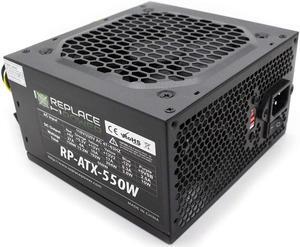Replace Power? 550W ATX Power Supply 204pin with SATA Support, Black RP-ATX-550W