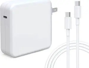 Mac Book Pro Charger, 87W USB C Power Adapter Compatible with Mac Book Pro 13 15 16''After2016 Mac Book Air After2018, Works with USB C 87W 61W PD Power Charger, Include USB C Cord (6.6ft)