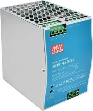 Mean Well NDR-480-24 AC to DC DIN-Rail Power Supply,Single Output Industrial Power Supply 24V20A 480W