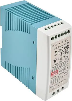 Mean Well MDR-60-5 Single Output Industrial DIN Rail Power Supply DC Input Voltage DC5V 10A 50W