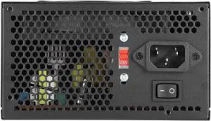 Computer Power Supply, Adjustable 9-Blade PC Power Supply, Red for Desktop Computer Office Home(#1)