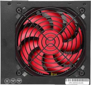 Pc Power Supply, Red Computer Power Supply, Convenient Low Noise Adjustable 9-Blade Low Energy Consumption Office for Computer Home DesktopBritish Flag Type