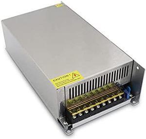 TOTIWO AC to DC 1200W Power Supply, Switching Converter 12V /24V/36V/48V 1200W for CCTV, Computer Project, 3D Printer, LED Strip Light (12v 100a 1200w, 100-120VAC/silver)