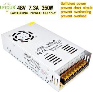 LETOUR Power Supply AC96V~130V Transform DC Power Supply with EMC FilterOvercurrent and Overvoltage Protection DC Device Drive Power (48V 7.3A 350W)