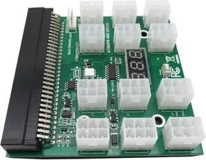 High Performance Durable Breakout Board Server Adapter PSU Power Supply for HP 1200W GPU Mining w/Cables Vicue