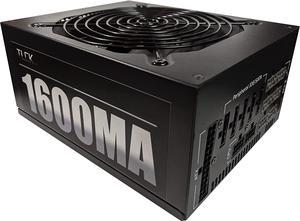 TLCK 1600 MA Gaming Power Supply, 90% Efficiency, 1600W Continuous Load, Fully Modular, Automatic 110v-220v Switching, Active PFC, T-PSU-1600-MA