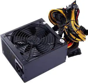 IBEST IMPETUS 1600W Miner Power Supply 90 Plus Gold Designed for US Full Voltage 110V 1600w Mining Bitcoin ETH PSU with US Adapter Cable