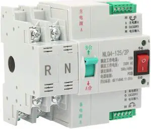 High Sensitive DIN-Rail Mount AC 230V 2P Dual Power Automatic Transfer Toggle Switch for Power Supply(80A)