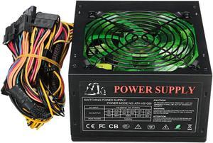 1000W Power Supply 120mm LED Fan 24 Pin PCI SATA ATX 12V Computer Power Supply for PC Compurter Case