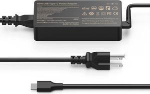 Type USB-C Chromebook Charger for Lenovo 100e 300e C330 N23 Yoga C930 C940 C740 S730 730 730S 910 920 ADLX65YCC3D Laptop Adapter with DC USB C Charging Cable