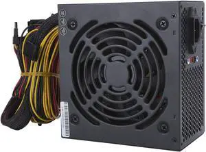eboxer-1 600W Computer Power Supply, ATX 24PIN PC Power Supply Desktop with Mute Fan Manual Adjustable 115/230V(US)