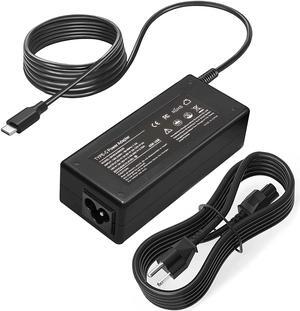 45W Type C USB C Laptop Adapter Charger Fit for HP Chromebook 14 13 14A 11 11A G5 G6 G7 G8 EE Spectre X360 Elite x2 14-ca051wm 14-ca020nr 14-ca060nr; Samsung Chromebook XE310XBA XE350XBA XE510C24