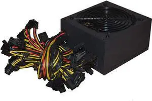 Gmossopy 1800W ATX Mining PC Power Supply Supports 8 Graphics Card 100-240V Power Supply Mining Machine Support*Black