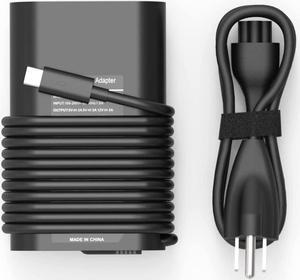 65W 45W USB C Laptop Charger Compatible with Dell Chromebook 3100 3300 3500 Latitude 5420 7410 5410 5490 7390 7400 XPS 13 9370 9380 9333 9360 9365 5290-2in1 LA45NM150 Type-C Power Supply