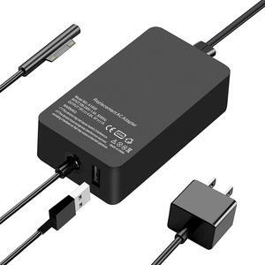 YUHANG Surface Pro Charger 65W, Microsoft Surface Pro Laptop/Tablet Charger, Compatible for Surface Pro 7/6/5/4/3/X, Surface Book, Surface Go/3/2/1 Power Supply Adapter, Works with 65W&44W&36W&24W