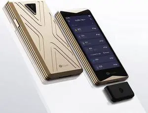 BitcoinMerch.com - Ellipal Titan Cold Cryptocurrency Hardware Wallet Air-gapped Internet Isolated (Gold)