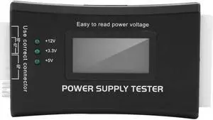 Computer PC Power Supply Tester,Connectors Power Supply Tester,Power Supply Tester for LCD Display Computer Power Supply Diagnostic Tester PC-Power Supply/ATX/BTX/ITX Compliant,Black Computer PC Power Supply Tester,Connectors Power Supply Tester,Power Supply Tester for LCD Display Computer Power Supply Diagnostic Tester PC-Power Supply/ATX/BTX/ITX Compliant,Black