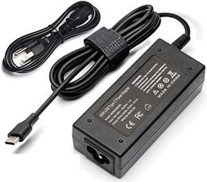 45W USB C/Type C Laptop Charger Ac Adapter for HP Chromebook 14-ca051wm 14-ca052wm 14-ca061dx 11-ae051wm 11-ae001tu 11-ae027nr 844205-850 10-p010nr 12-c012dx 12-f014dx