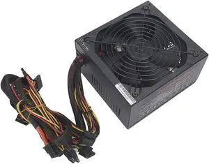 T osuny 700w Power Supply- ATX Power Supply Computer Power Supply, Rated 700W Desktop Mute Fan Accessories ATX 24?PIN 14CM PC Power Supply(Black)
