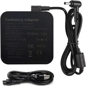 New 90W AC Adapter Laptop Charger for Asus N56V N56VJ K53E K55A Q550L U56E X53E X551M X555LA N56 N56DP N56VM N56VZ N76VJ N76VZ X501A-SPD0503W X502CA-BI30704A Supply Cord