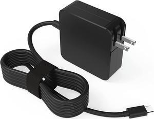 USB Type C Laptop charger Compatible with Samsung Chromebook 4 4+ XE350XBA XE525QBB XE520QAB XE310XBA XE521QAB W16-030N1A XE350XBA XE310XBASamsung Plus Pro XE513C24 XE510C24 XE513C24-K01US Power Cord