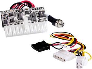 Feileng 12V 180W High Power Inline Power Module 24Pin Mini PicoPSU DC-ATX Power Supply with Output Connection Cable Kit for Any Motherboard with 24-pin ATX Connector