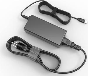45W USB C Universal Laptop Charger Replacement for Lenovo Chromebook 100e 300e 500e C330 Thinkpad X1 T480s T580 Yoga 720, HP Acer Sumsang Asus Chromebook Series,Dell xps 13 Series,Power Cord Supply.