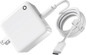 61W USB C Charger for Apple MacBook Pro 13/16inch and MacBook Air, Smaller Size Laptop Power Adaptor with 6ft 3A C-C Charging Cable Available to Work as Mac/MacBook Pro Charger