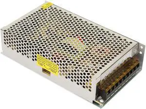 Switching Power Supply, Aluminum Alloy Air Convection Cooling Switching Power Supply Adapter Rust Resistance DC 12V 21A for Industrial Equipment