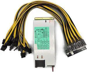 Qahesnv 1200W Miner Power Supply DPS-1200FB A 438202-002 DL580G5 1200W PSU Ethereum Apw3 BTC Asic Bitcoin Miner Breakout Box