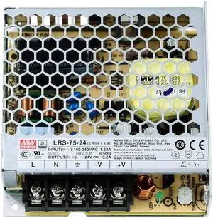 MW Mean Well Enclosed Type LRS-75W-12/15/24/36/48/5V Non-PFC LRS Series 75W Single Output Switching Power Supply (LRS-75-24)