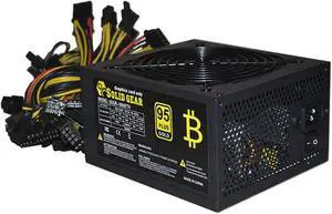 HaoJieHan 1800W Mining Power Supply,6/8 GPU ETH BTC Rig Ethereum ATX Mining Rig System PSU,180-240V PC Modular Miner Power Supply