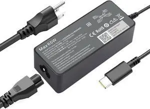 65W 45W USB Type C Charger AC Adapter for Dell Chromebook 3500 3400 3100 3300 5300 5400 5500 7200 7300 7400 5190 2-in-1 Latitude 12 5285 5289 ?Latitude 13 3380 3390 XPS 12 9250 XPS 13 9350 9360