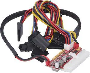 Qinlorgo DC?ATX Power Adapter Board, Short Circuit Protection Heat Resistant Desktop Computer Power Module for POS Machines for Industrial Control Systems for HTPC