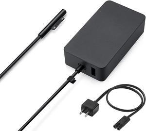 Huiyuan 12V 2.58A Surface 36W Charger for Surface Pro 4 Power Supply Surface Pro 3 and Surface Pro 5 Microsoft 1625 Surface 36W Power Ac Adapter Cord with 5V USB Charging Port and US Cord