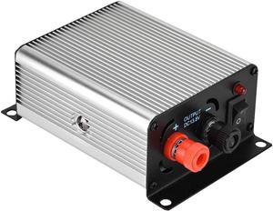 Tomantery Mini Power Supply, DC13.8V±0.2V Output Silver High Efficiency Switch Mode Power Supply for Two Way Radio