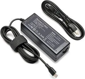 ZAYUPVL 65W Type-C AC Charger for Lenovo ThinkPad T480 T480s T580 T580s, Chromebook 100e 300e 500e C330, Yoga C930 C940 C740 S730 730 730S 920 4x20m26268 Laptop Power Supply Adapter Cord