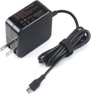 45W Type C Laptop Charger for Lenovo Yoga A485 C930 C940 Chromebook c330 s330 c340 s340 100e 300e;Replacement with Lenovo ThinkPad T480 T480S T580 E480 E580 E485 E585 Wall Charger