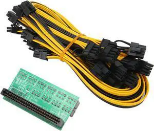 Gpu Mining Rig, Easy to Connect Easy to Use Multifunction Safety Board Portable for Server Power Supplies