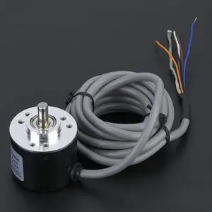 Encoder, General-Purpose Encoder Cable Length 2m 38mm Diameter ASIC Devices for Power Supply Reverse Wiring Protection Conversion(2500P/R)