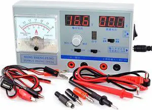 YKQJS-YQ benchtop Power Supply PS1502 Mini DC Power Supply Adjustable Digital Regulated Power 15v 2a Dual Display for All Cell Phone Repair DC Voltage Regulator