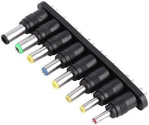 8 in 1 Set 8pcs Universal AC DC Power Adapter 2pin Plug Charger Tips for PC Notebook Tablet PC